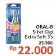 Promo Harga ORAL B Toothbrush Easy Clean Herbal Soft 3 pcs - Alfamidi