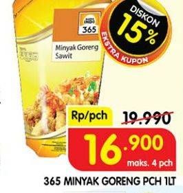 Promo Harga 365 Minyak Goreng 1000 ml - Superindo