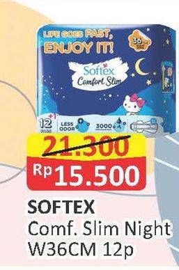 Promo Harga Softex Comfort Slim 36cm 13 pcs - Alfamart