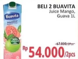 Promo Harga Buavita Fresh Juice Mango, Guava 1000 ml - Alfamidi