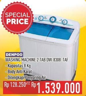 Promo Harga DENPOO DW-8308TAF | Washing Machine  - Hypermart