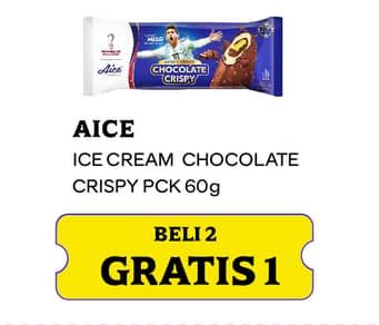 Promo Harga Aice Ice Cream Chocolate Crispy 60 gr - Indomaret