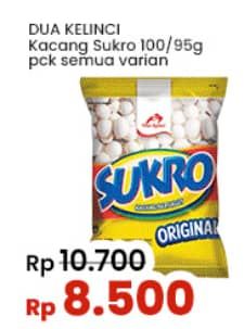 Promo Harga Dua Kelinci Kacang Sukro All Variants 100 gr - Indomaret