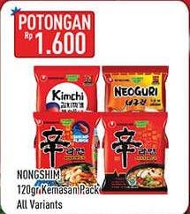 Promo Harga NONGSHIM Noodle All Variants 120 gr - Hypermart