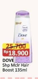Promo Harga Dove Micellar Shampoo Hair Boost Nourishment 190 ml - Alfamart