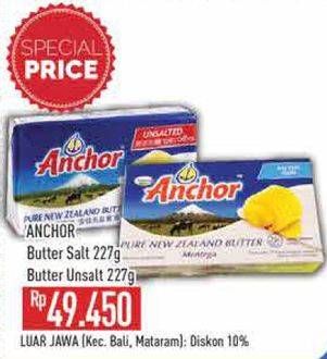 Promo Harga Anchor Butter Salted, Unsalted 227 gr - Hypermart