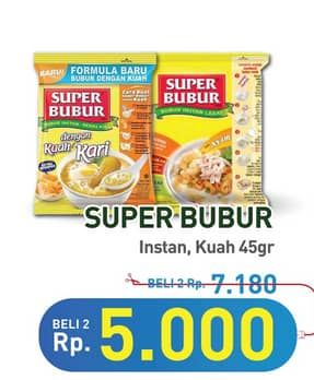 Promo Harga Super Bubur Bubur Instant 45 gr - Hypermart