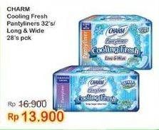 Promo Harga Charm Pantyliner Cooling Fresh Long Wide, Slim 28 pcs - Indomaret