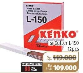 Promo Harga KENKO Cutter Blade L150 12 pcs - Lotte Grosir