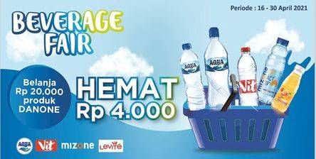 Promo Harga Aqua/Vit/Mizone/Levite Air Mineral  - Alfamidi
