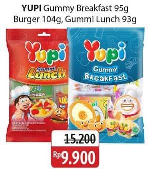 Promo Harga Yupi Candy Gummy Breakfast, Big Burger, Mini Burger, Gummy Lunch 32 gr - Alfamidi