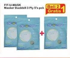 Promo Harga Fit-u-mask Masker Duckbill 3D 5 pcs - Indomaret