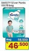 Promo Harga Sweety Silver Pants XXL18 18 pcs - Indomaret