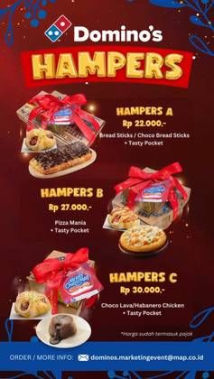 Promo Harga Hampers  - Domino Pizza