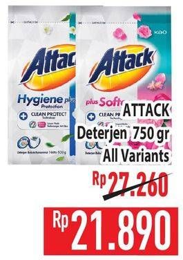 Promo Harga Attack Detergent Powder All Variants 800 gr - Hypermart