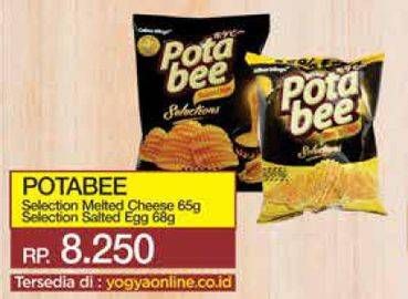 Promo Harga POTABEE Snack Potato Chips Melted Cheese, Salted Egg 68 gr - Yogya