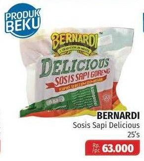 Promo Harga BERNARDI Delicious Sosis Sapi Goreng 25 pcs - Lotte Grosir