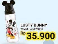 Promo Harga LUSTY BUNNY Botol Susu With Mickey Mouse Hood 250 ml - Alfamidi