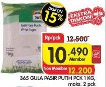 Promo Harga 365 Gula Pasir 1 kg - Superindo