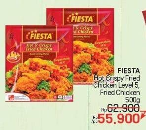 Promo Harga Fiesta Ayam Siap Masak Fried Chicken Hot Crispy, Fried Chicken 500 gr - LotteMart