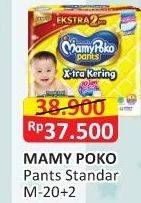 Promo Harga Mamy Poko Pants Xtra Kering M20+2 22 pcs - Alfamart