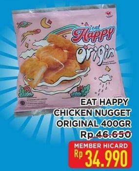 Promo Harga Eat Happy Chicken Nugget Origin 400 gr - Hypermart