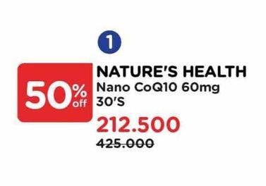 Promo Harga Natures Health Nano CoQ10  - Watsons