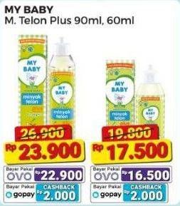 Promo Harga My Baby Minyak Telon Plus 60 ml - Alfamart