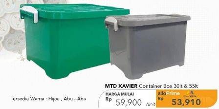 Promo Harga MTD Xavier Tempat Penyimpanan 30 Liter  - Carrefour