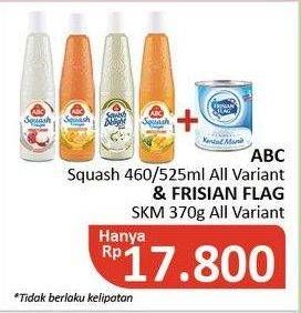 Promo Harga ABC Syrup Squash Delight/FRISIAN FLAG Susu Kental Manis  - Alfamidi
