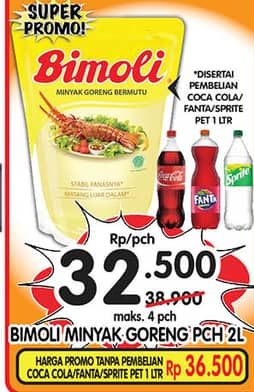 Promo Harga Bimoli Minyak Goreng 2000 ml - Superindo