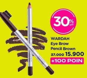 Promo Harga WARDAH Eye Brow Pencil Brown 1 gr - Watsons