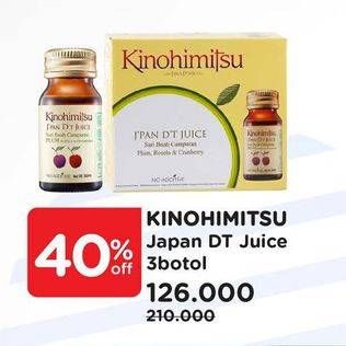 Promo Harga KINOHIMITSU Japan Detox Juice Plum per 3 botol 30 ml - Watsons
