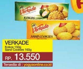 Promo Harga VERKADE Biskuit Kokos Kelapa, Sand Cookies Lemon 150 gr - Yogya