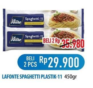 Promo Harga La Fonte Spaghetti 11 450 gr - Hypermart