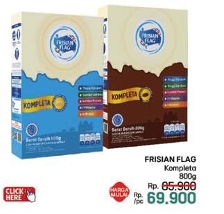 Promo Harga Frisian Flag Susu Bubuk Kompleta 800 gr - LotteMart