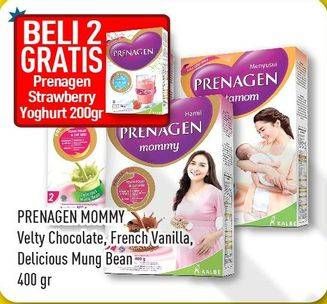 Promo Harga PRENAGEN Mommy Velty Chocolate, French Vanilla, Delicious Mung Bean 400 gr - Hypermart