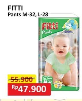 Promo Harga Fitti Pants M32, L28 28 pcs - Alfamart