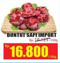 Promo Harga Oxtail Sapi per 100 gr - Hari Hari