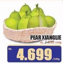 Promo Harga Pear Xiang Lie per 100 gr - Hari Hari