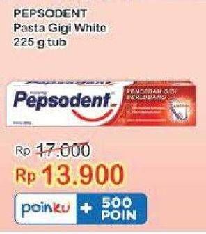 Promo Harga PEPSODENT Pasta Gigi Pencegah Gigi Berlubang White 225 gr - Indomaret