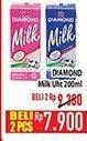 Promo Harga Diamond Milk UHT 200 ml - Hypermart