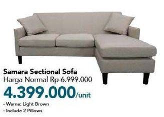 Promo Harga Sectional Sofa Samara  - Carrefour