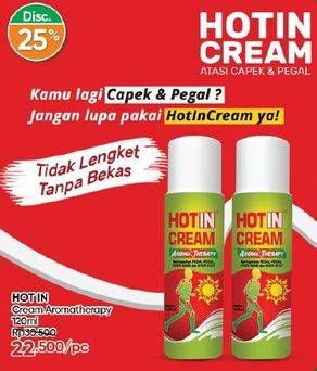 Promo Harga Hot In Cream Nyeri Otot Aroma Therapy 120 ml - Guardian