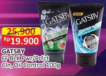 Promo Harga GATSBY Facial Wash Perfect Clean, Oil Control, Black Power 100 gr - Alfamart