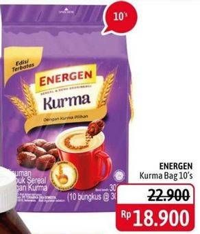 Promo Harga ENERGEN Cereal Instant Kurma per 10 sachet 30 gr - Alfamidi