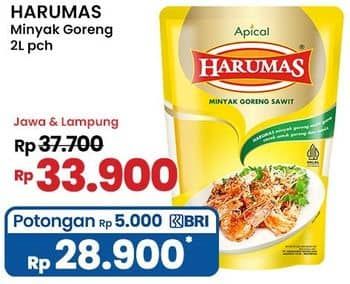 Promo Harga Harumas Minyak Goreng 2000 ml - Indomaret