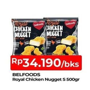 Promo Harga BELFOODS Royal Nugget Chicken Nugget S 500 gr - TIP TOP