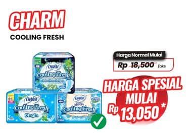 Promo Harga Charm Extra Comfort Cooling Fresh  - Carrefour