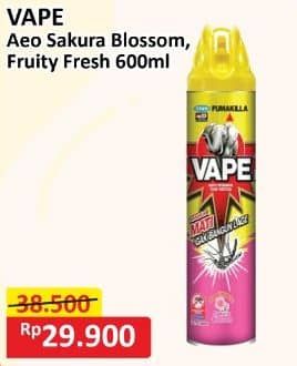 Promo Harga Fumakilla Vape Aerosol Sakura Blossom, Fruity Fresh 600 ml - Alfamart